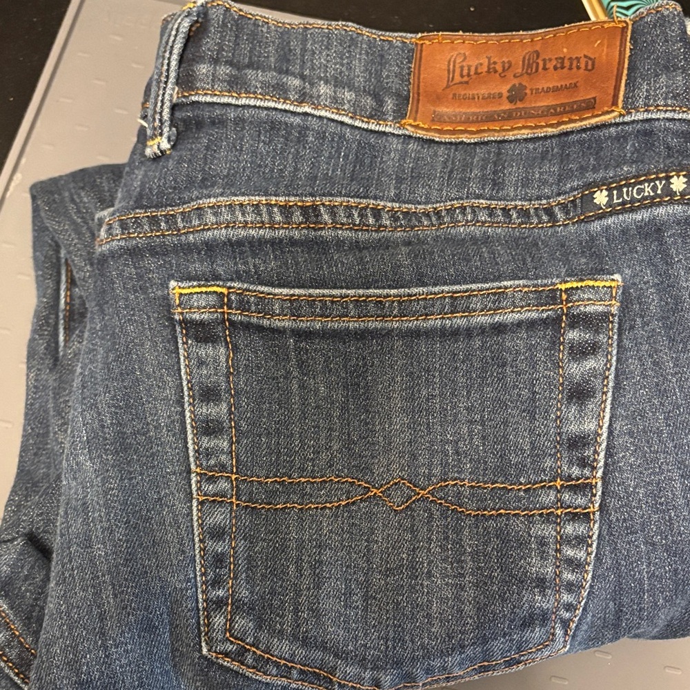 Lucky Brand Women's Dark Blue Denim Jeans size 29 crop